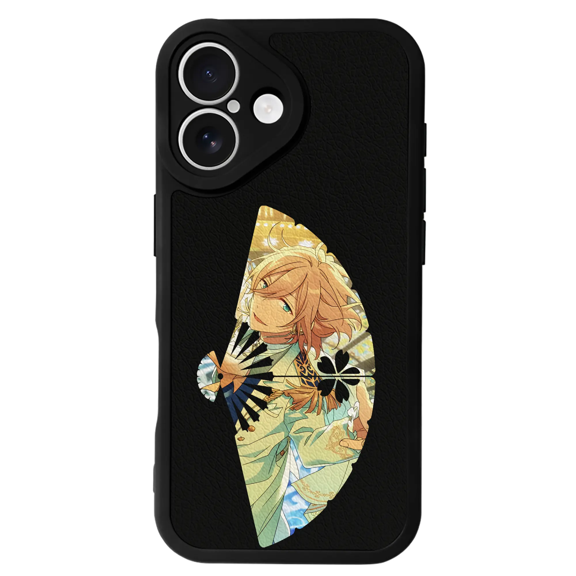 あんさん ぶる グッズ fine 天祥院英智 - IPhone 16シリーズ対応 ・ シリコンスマホケース ・ レザー調 ・ 高精度フィット ・ 耐衝撃 ・ ワイヤレス充電対応 ・ 精密カット